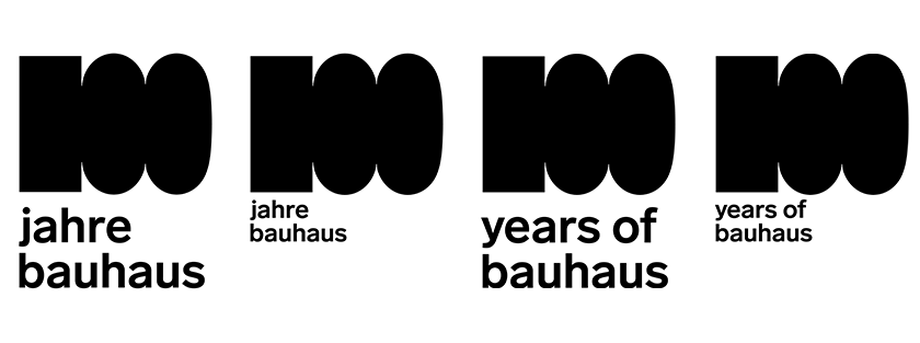 包豪斯建校100周年logo